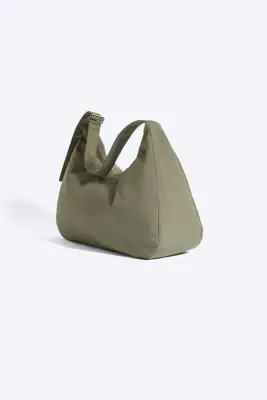 Sac demi-lune à bandoulière - Vert kaki — photo 1