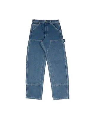 Double Knee Pants Heavy Stone Wash Denim — photo 1
