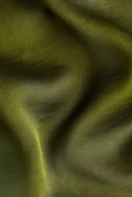 Robe dos nu froncée - Vert olive — photo 4