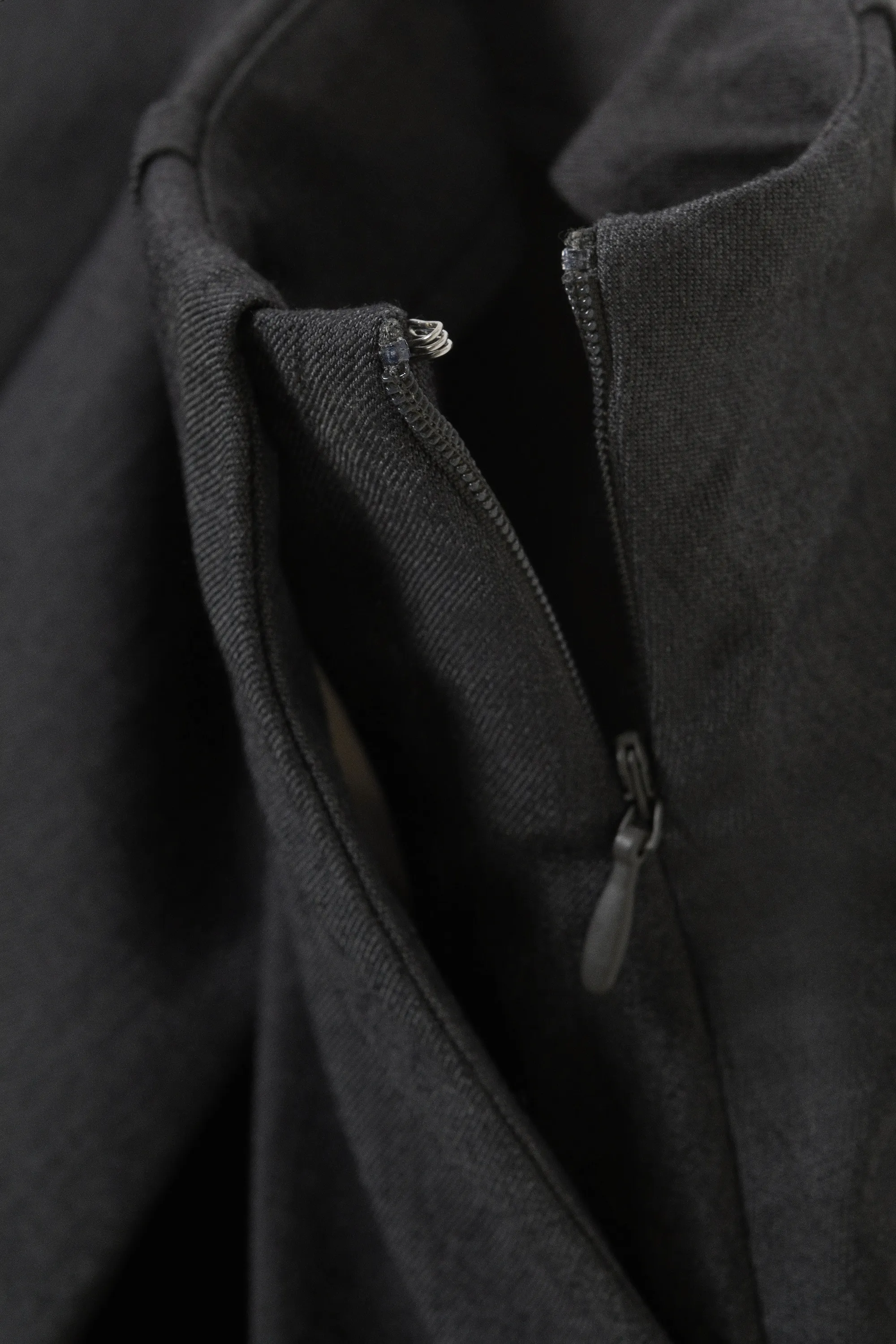 Mini jupe de costume plissée - Gris foncé chiné