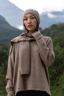 Bonnet 100% laine de Yak — photo 2