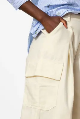 Pantalon cargo en toile Femme — photo 5