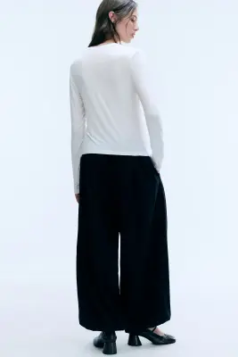 T-shirt transparent à manches longues - Blanc cassé — photo 2