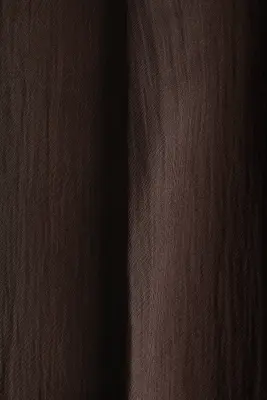Pantalon chic à effet froissé - Marron foncé — photo 3