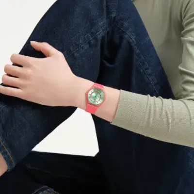 Montre Swatch Skin SS08P111 - MINTY MANGO DREAM — photo 4