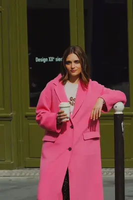 manteau neron rose — photo 2