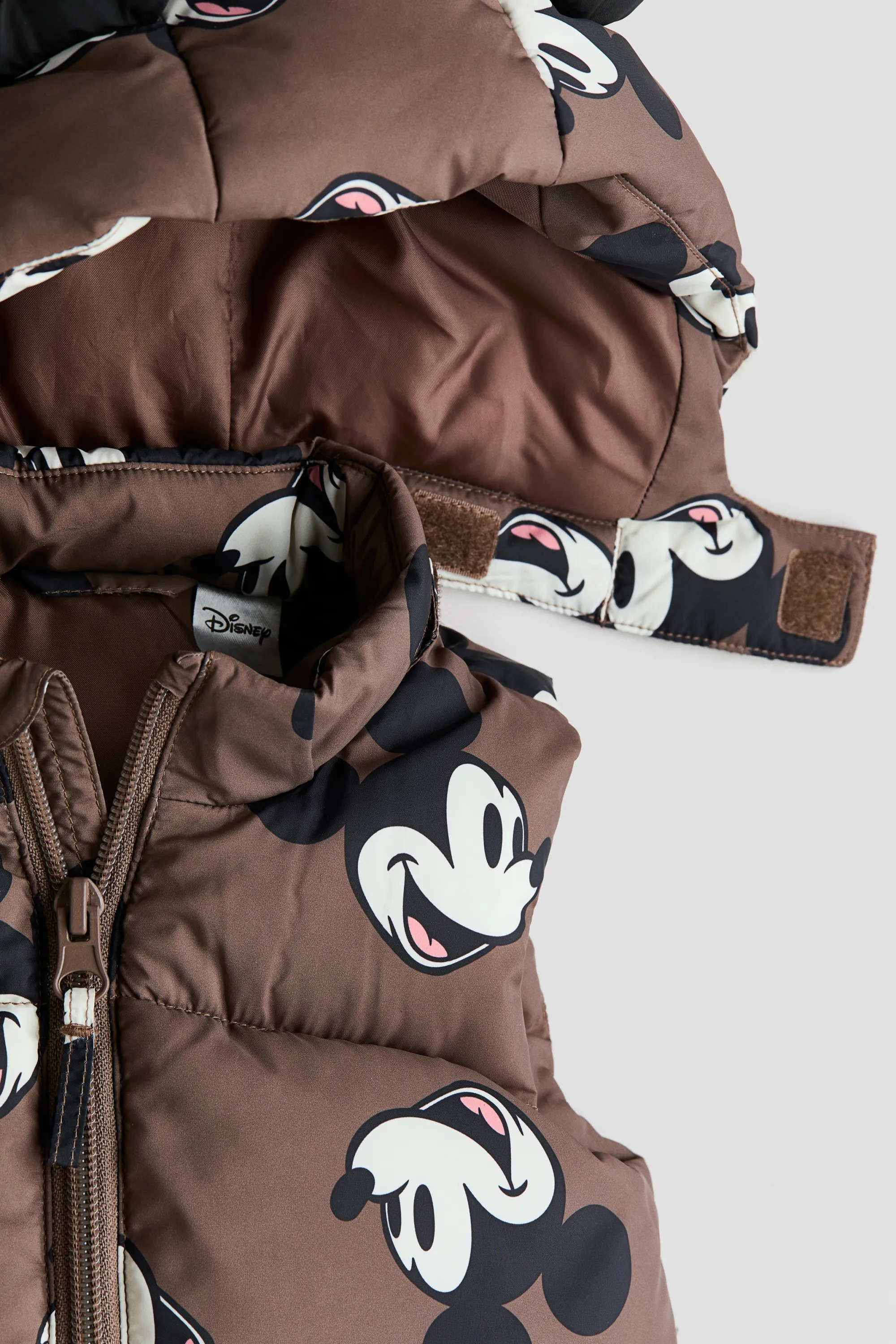 Doudoune sans manches imprimée - Marron/Mickey