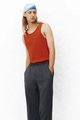Pantalon Loose Fit - Gris foncé — photo 2