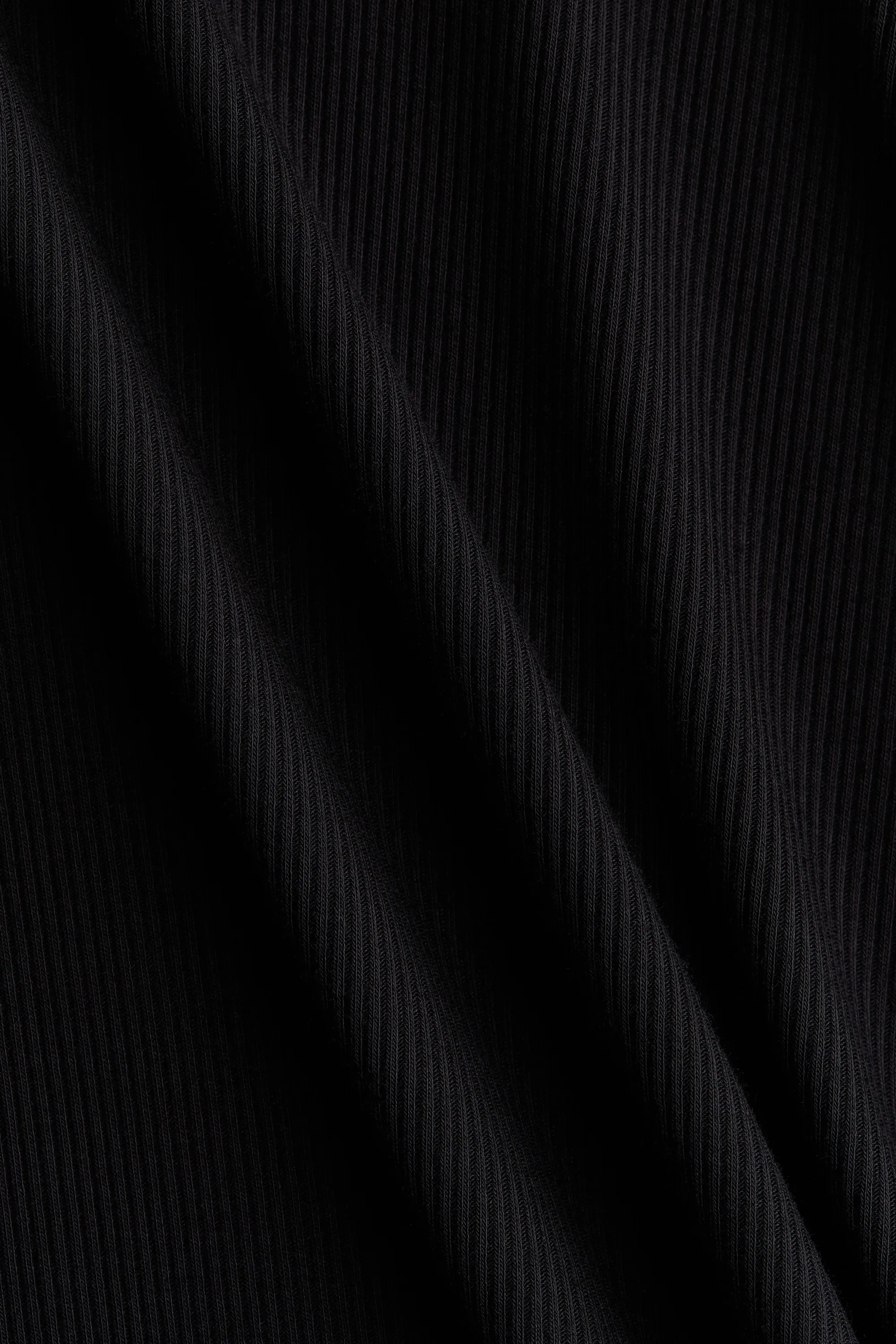 MAMA Top en viscose côtelée - Noir