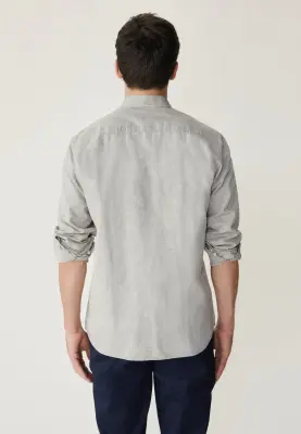 La chemise coton lin - Tilleul — photo 5