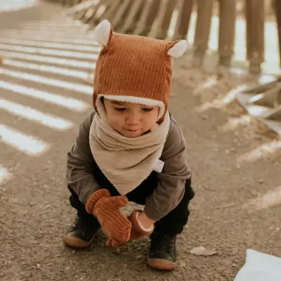 Bonnet bébé doublé en velours (au choix) – Rien Que Des Bêtises — photo 4