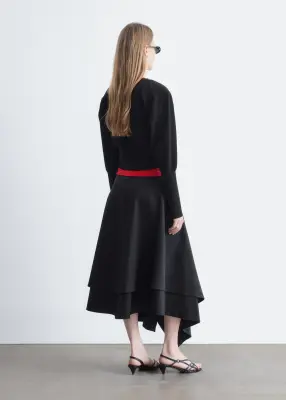 Cardigan ajusté avec fermeture boutonnée à boucles - Noir — photo 5