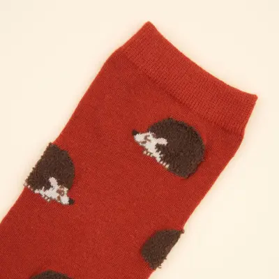 Chaussettes Hérisson couleur brique – Coucou Suzette — photo 2