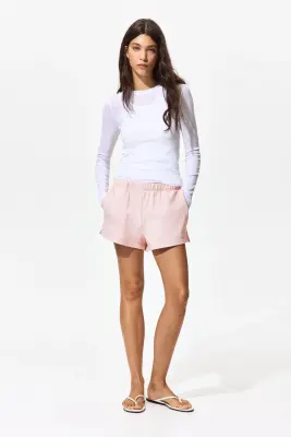 Short en molleton - Rose clair — photo 2