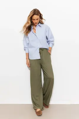 Pantalon large et fluide Femme — photo 2