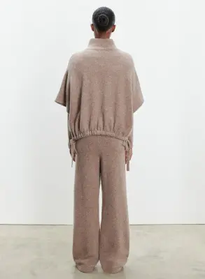 Poncho en alpaga, polyamide et élasthanne — photo 3