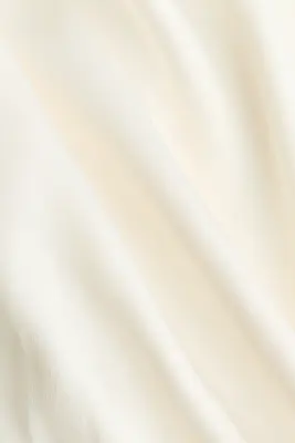 Robe en satin à effet drapé - Crème — photo 5