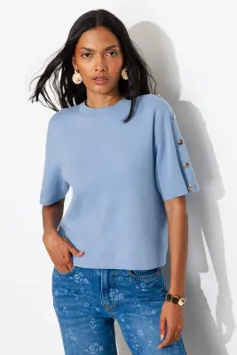 Pull manches courtes Femme — photo 2
