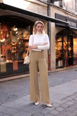 Nala Stretch Pants - Beige