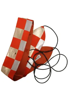 Ceinture OBI en soie rouge et or — photo 2