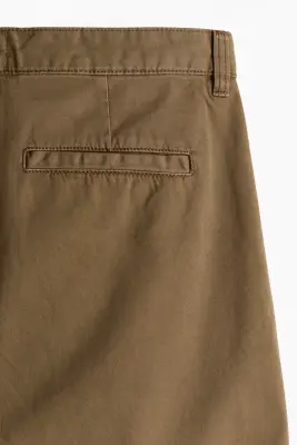 Chino Relaxed Fit en coton - Vert kaki — photo 4