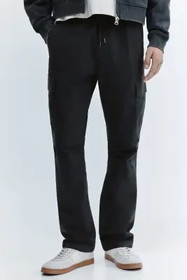Pantalon cargo Slim Fit - Gris foncé — photo 1