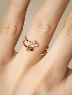 Bague  François multicolore — photo 3
