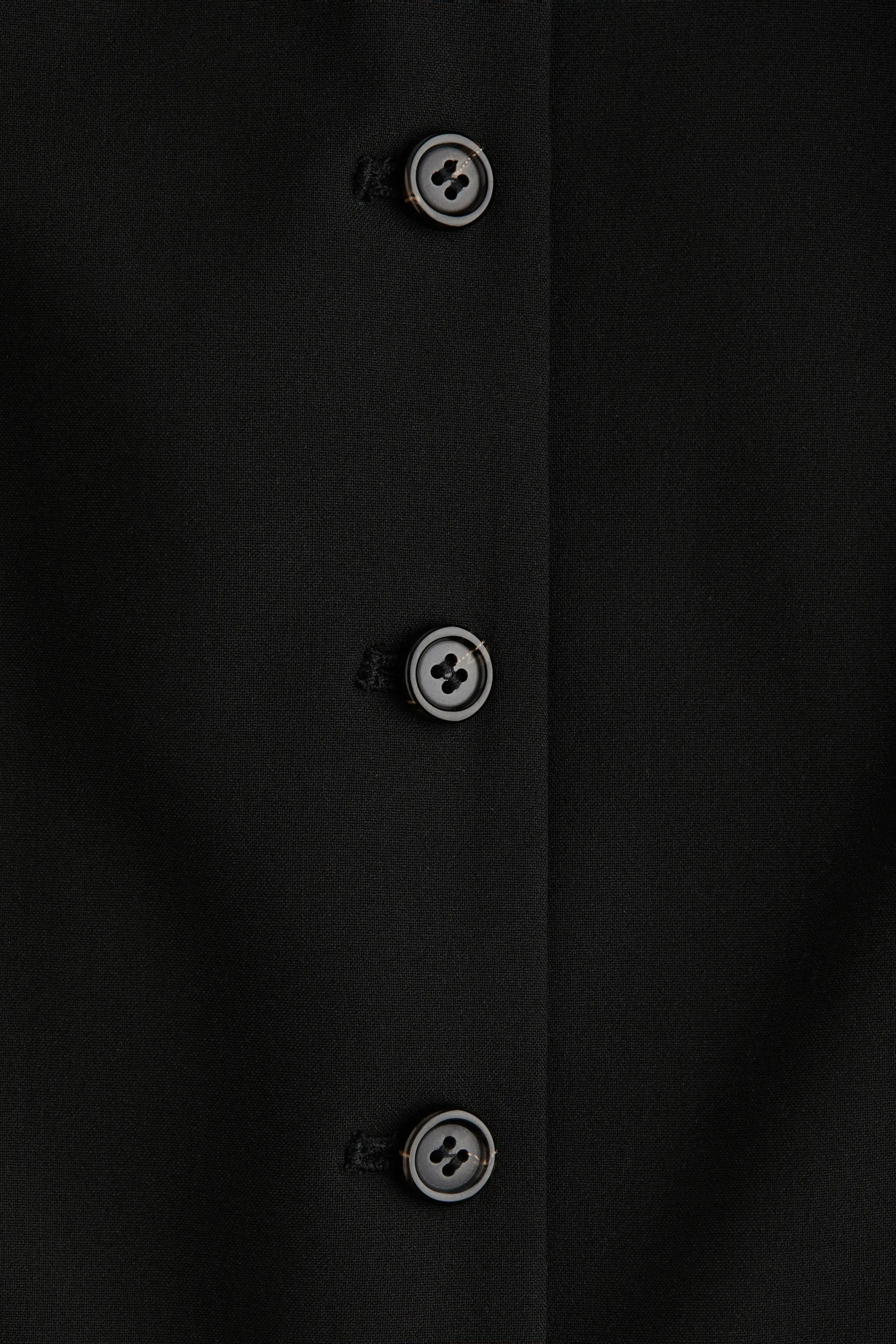 Long gilet sans manches - Noir