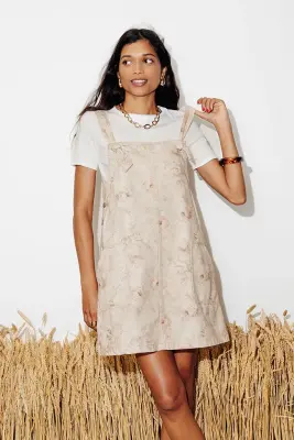 Robe salopette fleurie Femme — photo 2