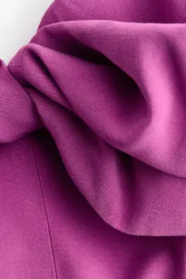 Crop top avec détail torsadé - Violet vif — photo 4