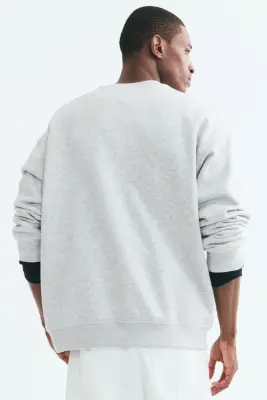 Sweat Loose Fit - Gris chiné — photo 2