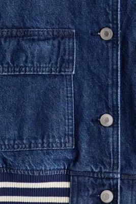 Teddy en denim - Bleu denim foncé — photo 4