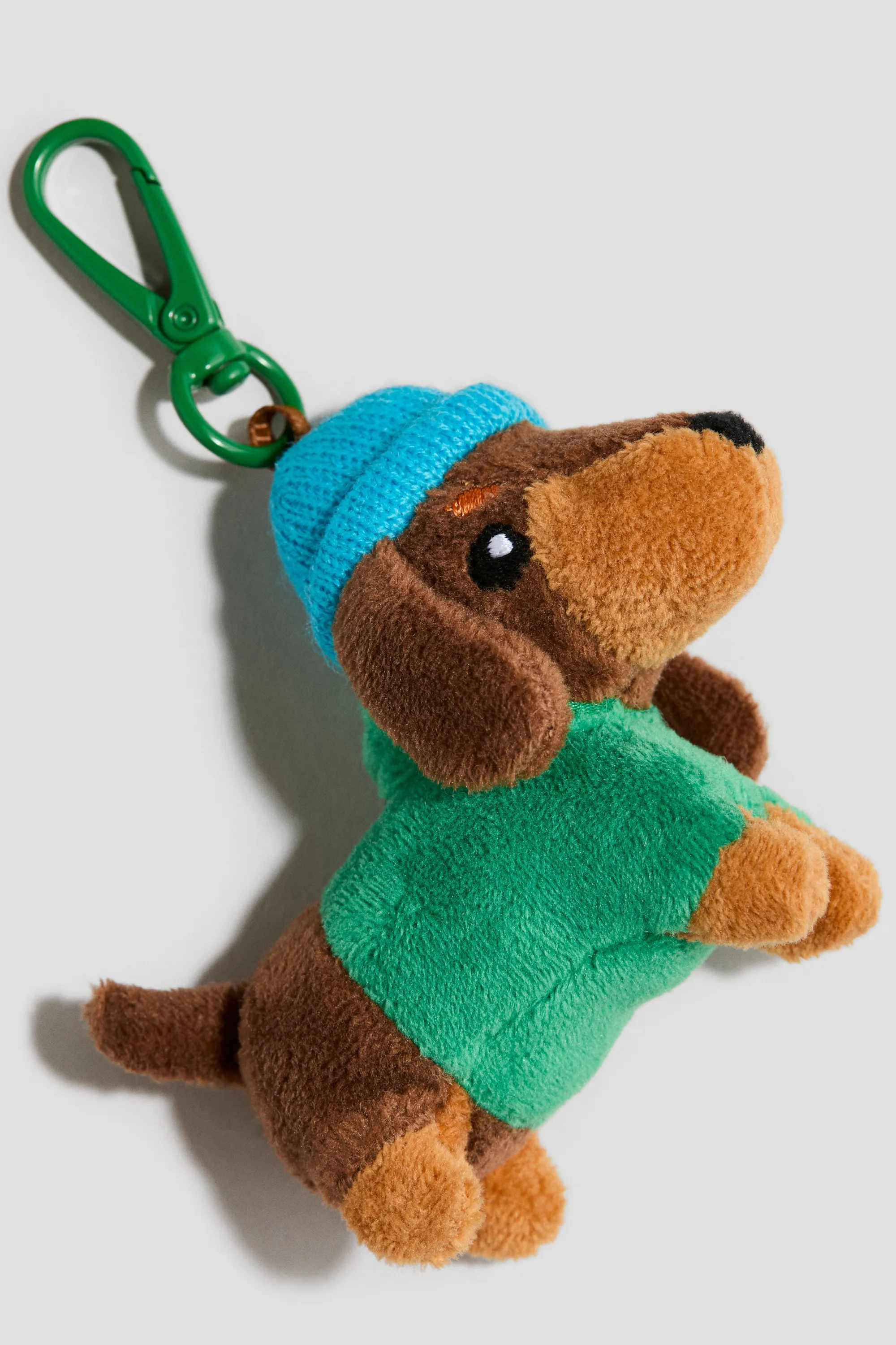 Bijou de sac avec peluche - Vert/teckel