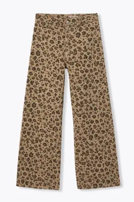 HECTOR pantalon large léopard