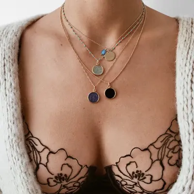 Collier SUZON | Calcédoine — photo 2