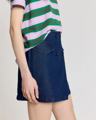Jupe Rosina bleu indigo — photo 3
