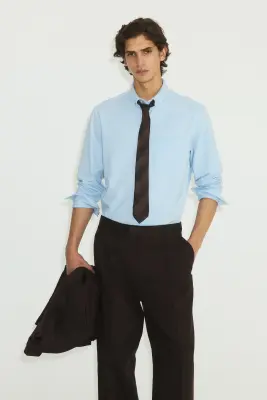 Chemise Four-way Stretch - Bleu clair — photo 2