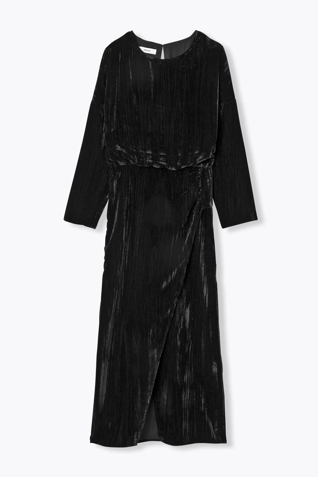 Robe en panne de velours Femme