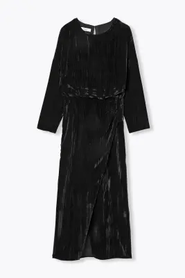 Robe en panne de velours Femme — photo 1