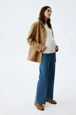 MAMA Bootcut High Waist Ankle Jeans - Bleu denim — photo 2