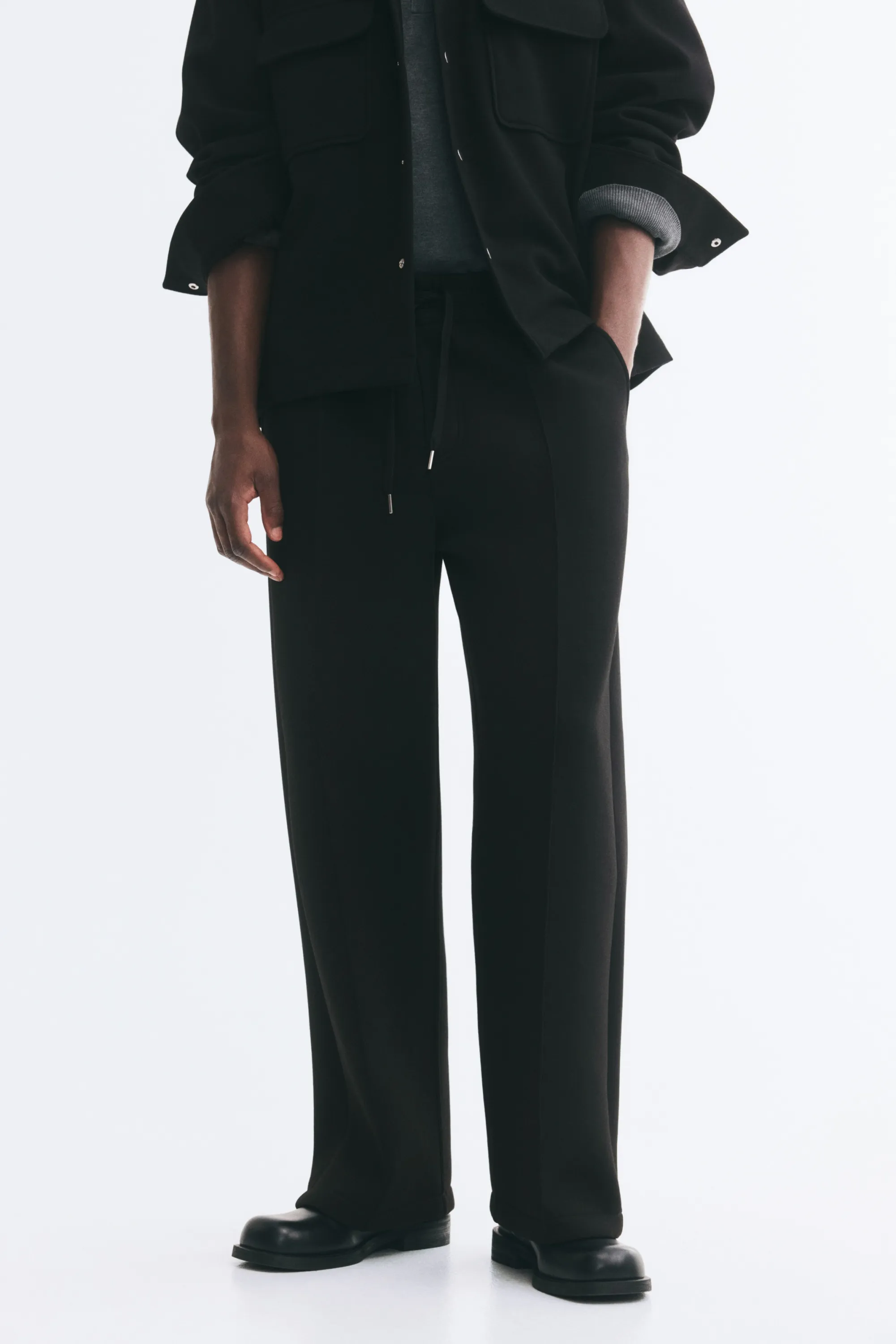 Pantalon jogger chic Relaxed Fit - Noir