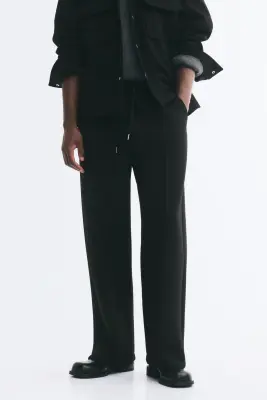 Pantalon jogger chic Relaxed Fit - Noir — photo 1