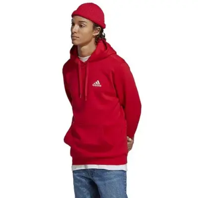 ADIDAS SWEAT CAPUCHE Rouge — photo 1
