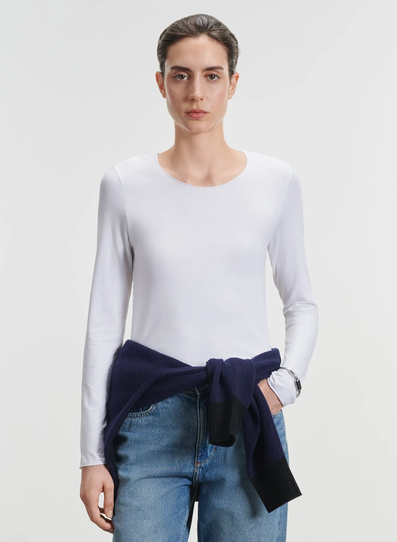 T-shirt en viscose et élasthanne