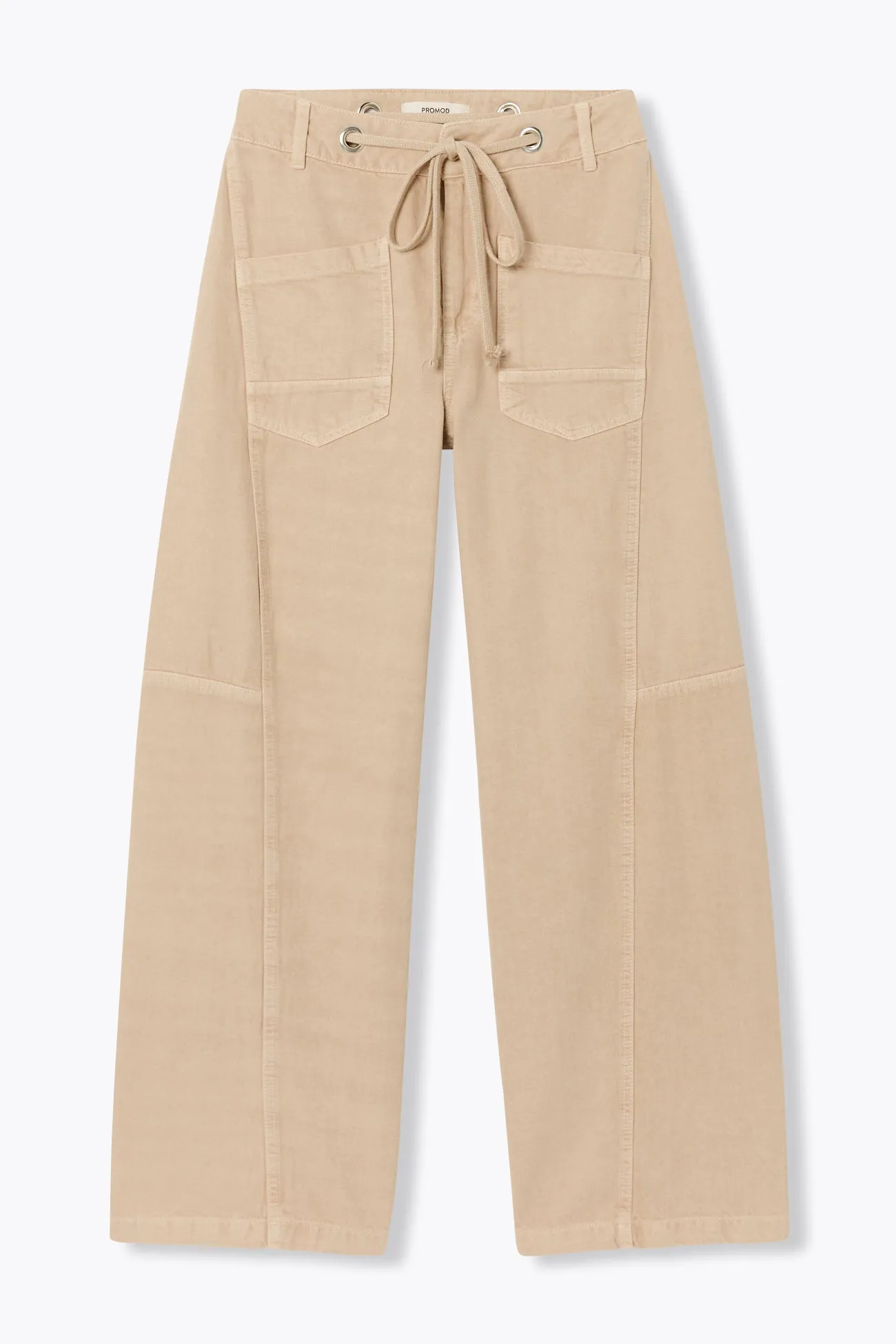 Pantalon large à oeillets