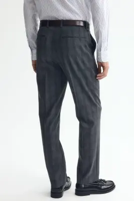 Pantalon de costume Regular Fit - Bleu marine/carreaux — photo 3