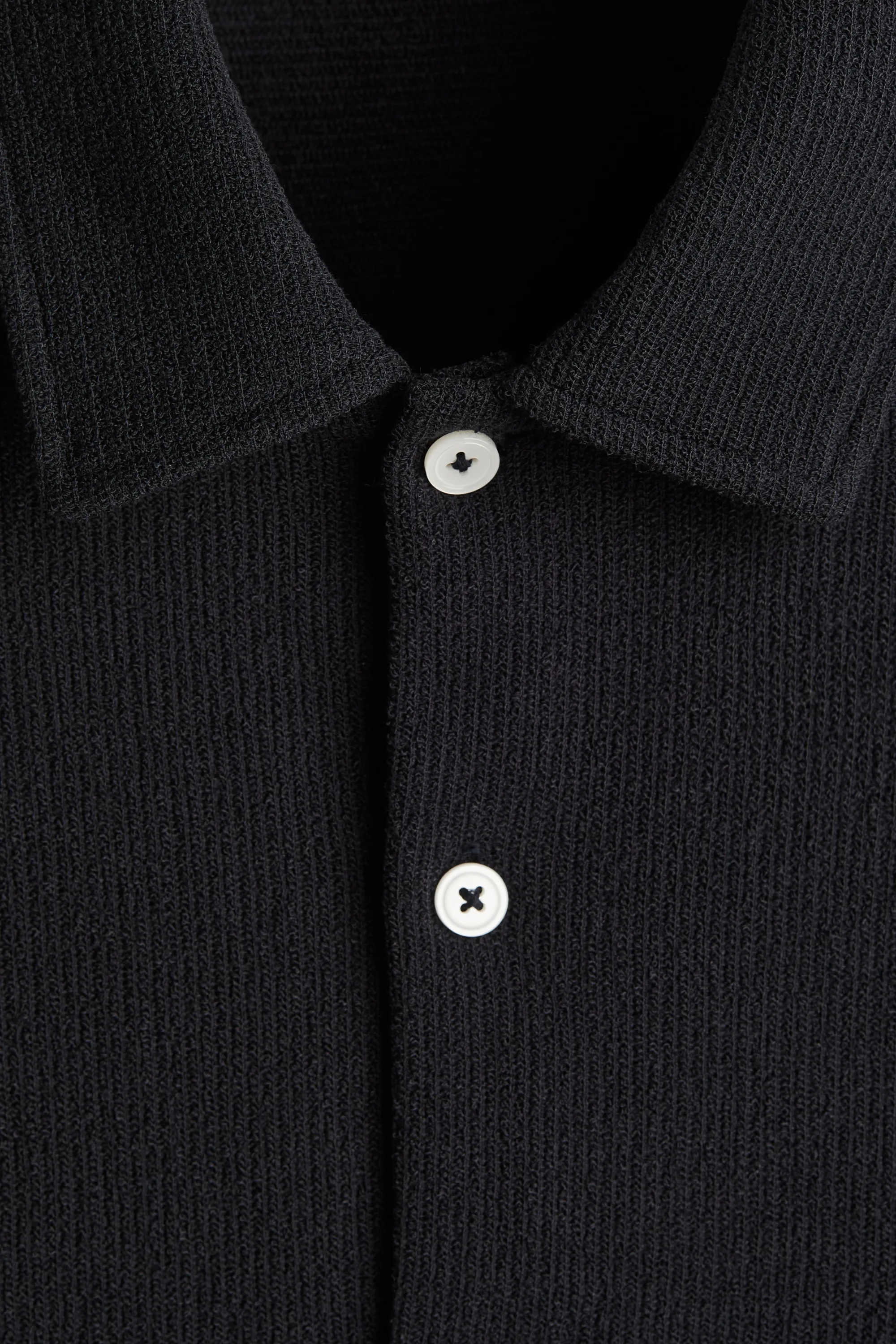 Chemise Regular Fit en jersey à manches courtes - Bleu marine