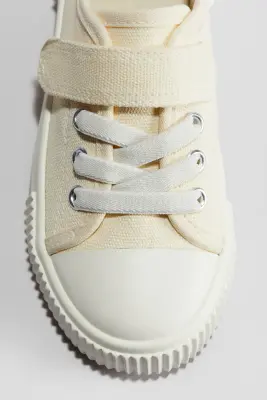 Sneakers en toile de coton - Light yellow — photo 2