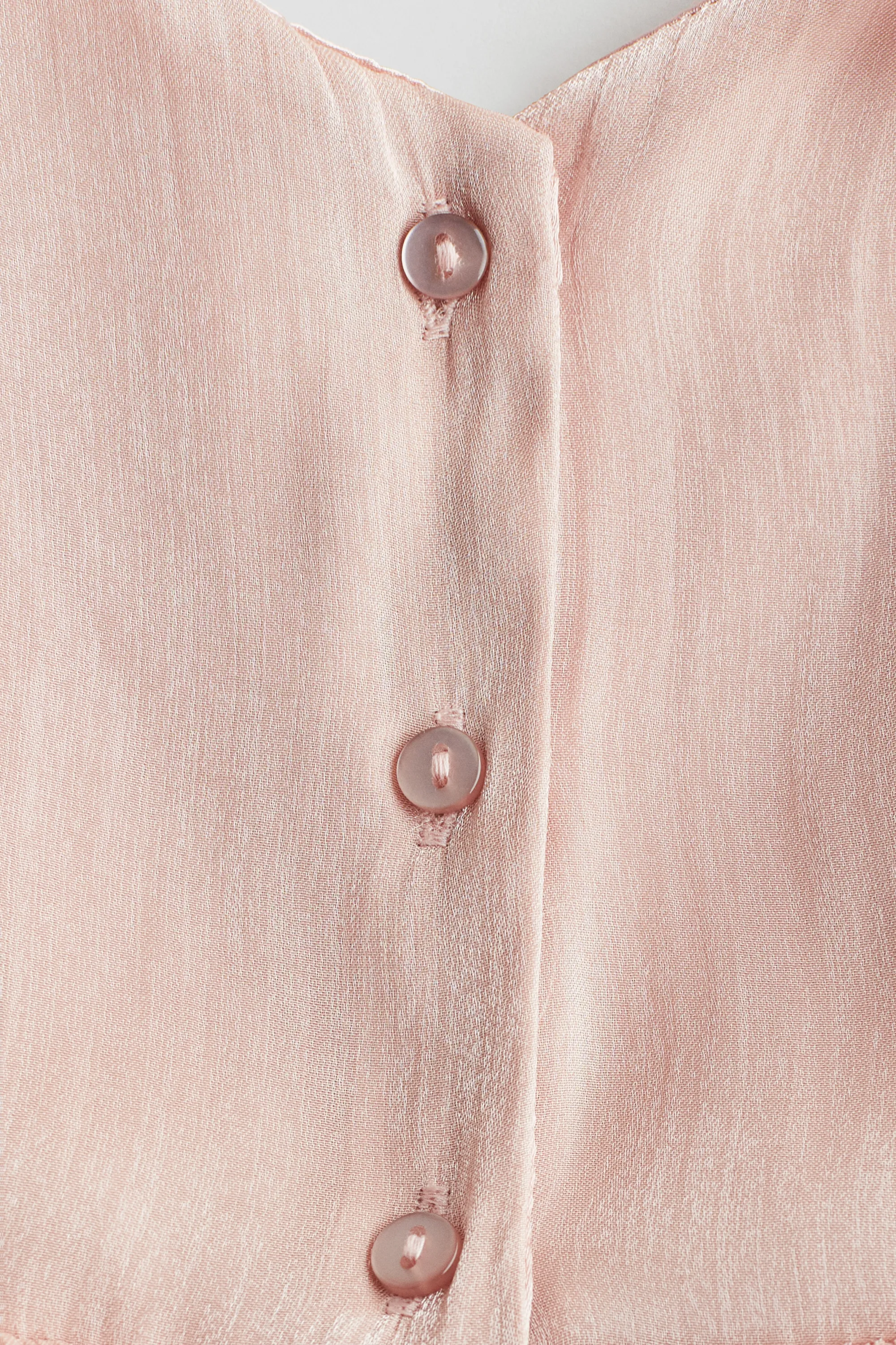 Robe en organza avec nœud - Rose ancien clair