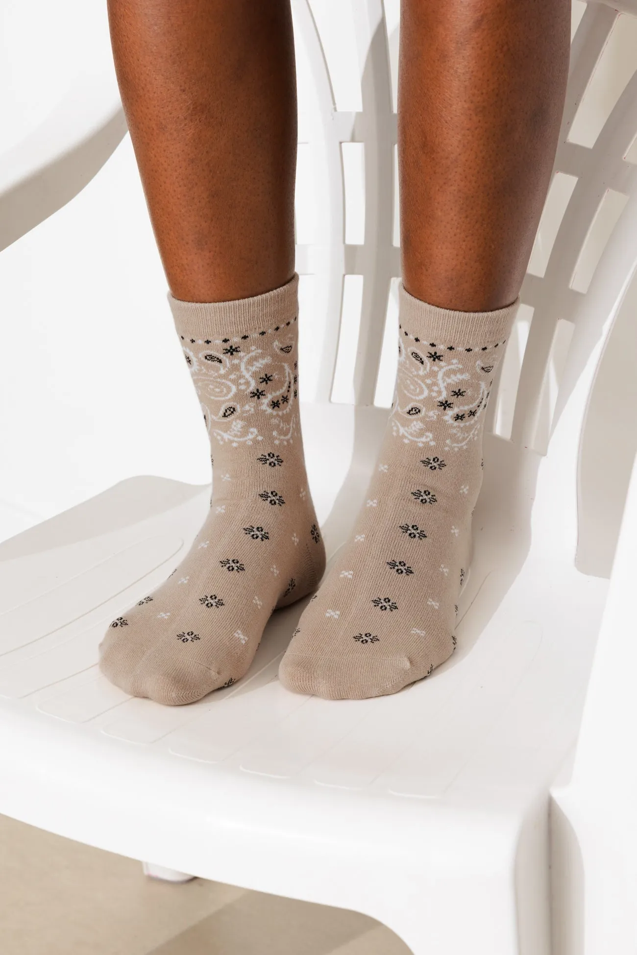 Chaussettes motif bandana
